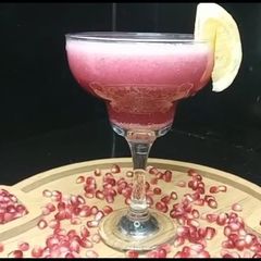 A picture of Pomegranate soda drink || Pomegranate mojito Cooking with samra.