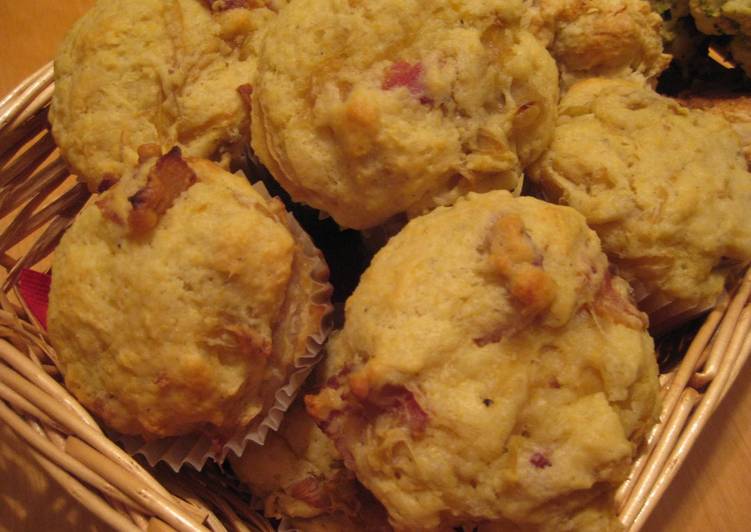Simple Way to Prepare Ultimate Onion & Bacon Muffins