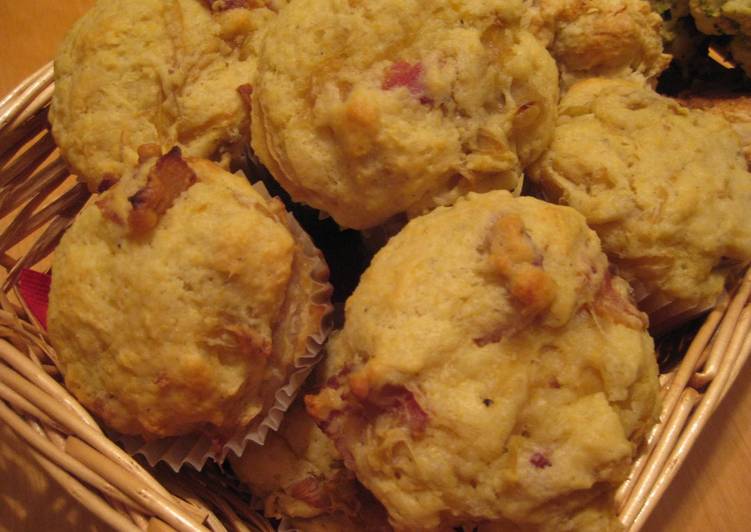 Easiest Way to Make Ultimate Onion & Bacon Muffins