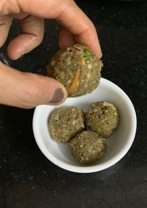 A picture of Bajra Ladoo With Ghee & Jaggery (Leftover Ka Makeover).
