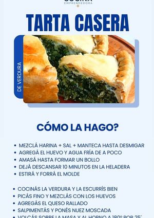 Una foto de Tarta casera de verdura