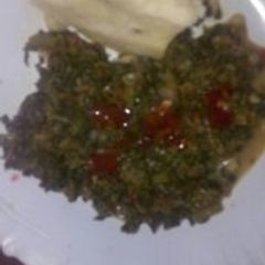 A picture of Kenyan traditional vegetables (Saga).