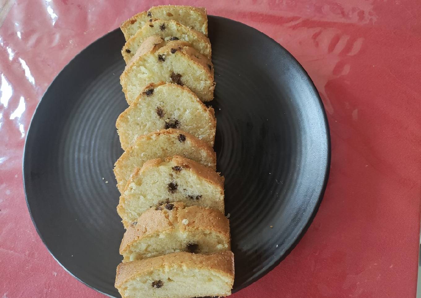 Chocochips vanilla tea cake