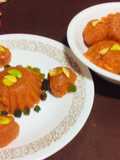 Carrot custard halwa
