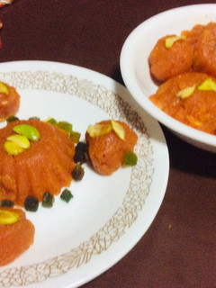 A picture of Carrot custard halwa.