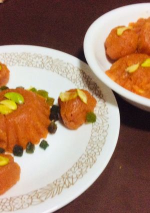 A picture of Carrot custard halwa.