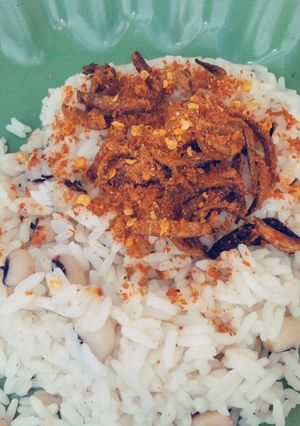 A picture of Rice and Beans.