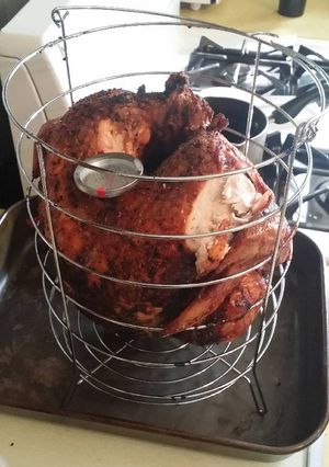A picture of Oilest deep fried turkey.