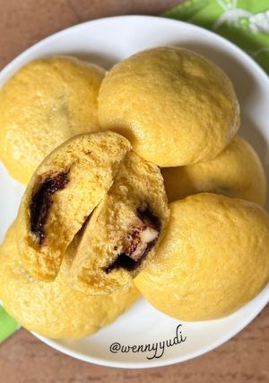 Foto resep Bakpao Labu Kuning Isi Cokelat Keju