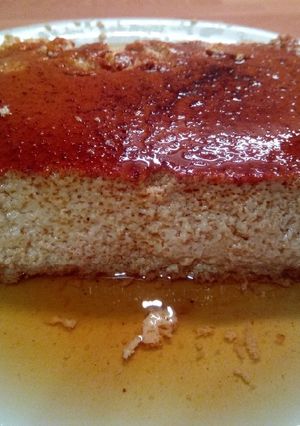 Una foto de Flan de manzana con tm5