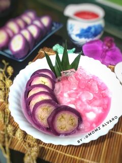 Foto resep Es pisang Ubi ungu