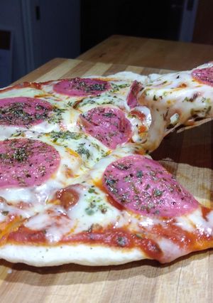 Una foto de Pizza al sartén