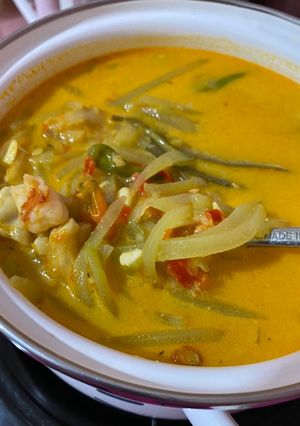 Foto resep Labuu siam tempe udang kuah santann~