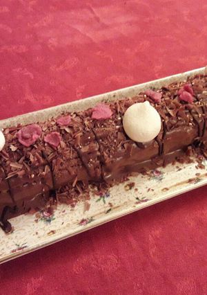 Une photo de Bûche de Noël à la mousse au chocolat