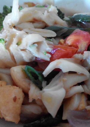 Foto resep Tumis jamur tiram brokoli tahu