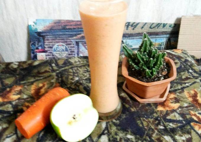 Healthy Recipe of Apple Carrot Soymilk Smoothies