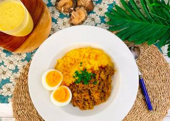 Ultimate Make Recipe Delicious Spicy Dry Curry with Shiitake powder Savory Delicious