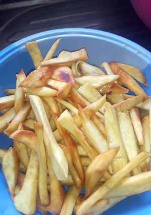 A picture of Fried sweet potatoes.