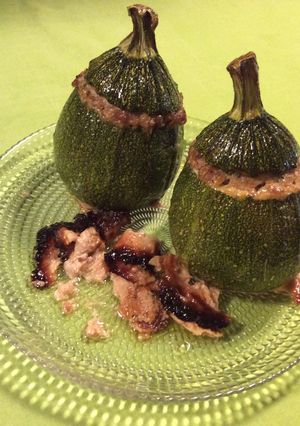 Une photo de Courgettes farcies au canard