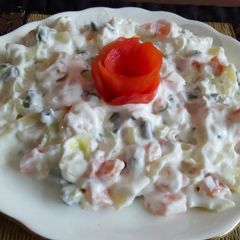 A picture of Russian salad.