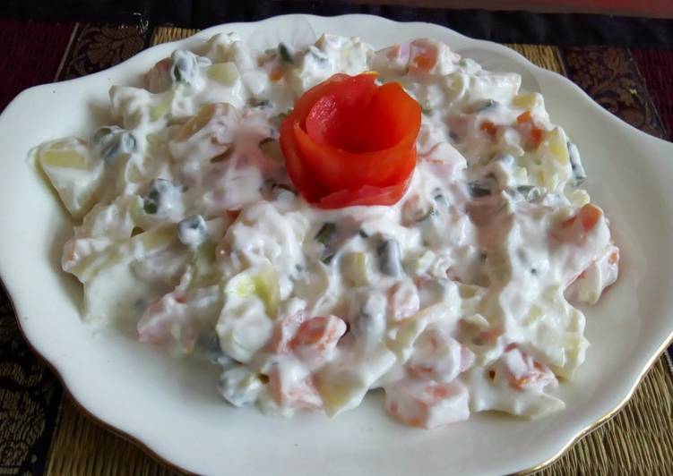 Easiest Way to Prepare Super Quick Homemade Russian salad