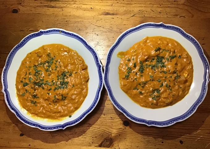 Gambas rouges sauvages au curry et lait de coco