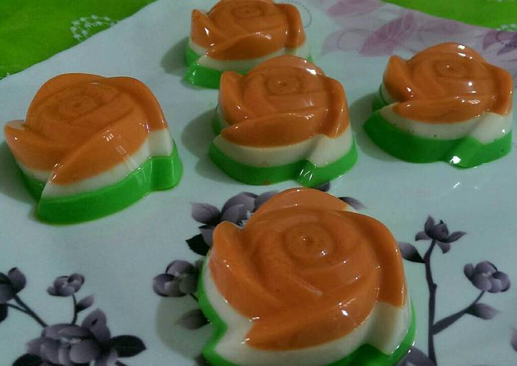 Recipe of Favorite Tricolour panacota