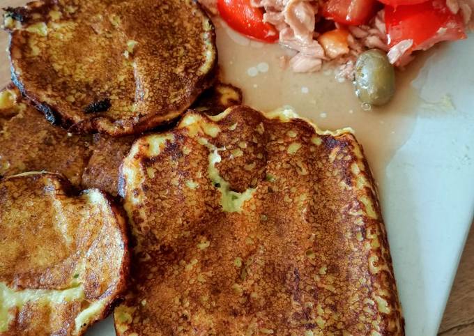 Galettes de courgettes au parmesan et ciboulette au Cook Expert