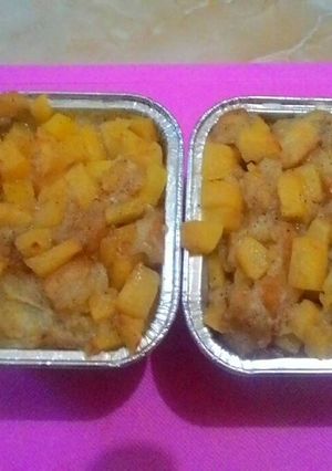 Foto resep Cinnamon apple bread pudding