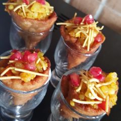 A picture of Sabudana khichdi cones.