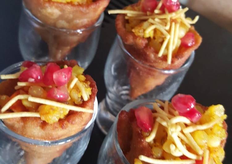 Recipe of Super Quick Homemade Sabudana khichdi cones