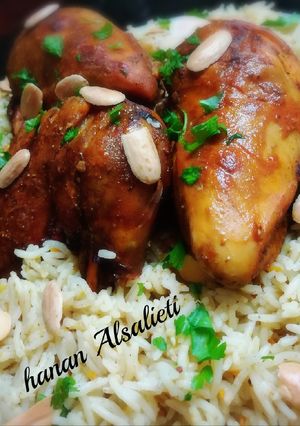 صورة لوصفة ارز بخاري بالدجاج