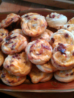A picture of Tinklee's Bacon & Cheese Pinwheels.