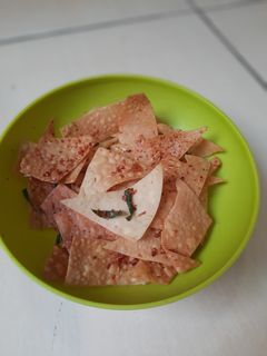 Foto resep Kripik pangsit pedas