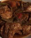 Estofado de cerdo en olla de cocción lenta
