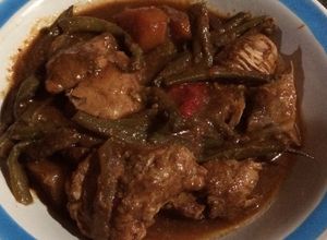 Una foto de Estofado de cerdo en olla de cocción lenta