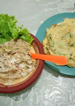 Foto resep Sambal Jantung pisang & mendoan