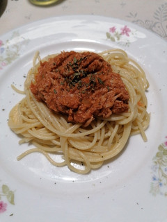 Foto de Massa com atum e molho de tomate