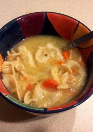 A picture of Chicken Dumpling Soup.