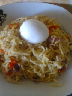 A picture of Noodles and Egg.
