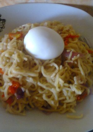 A picture of Noodles and Egg.