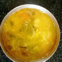 A picture of Raw tamarind Dal rasam.