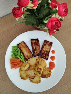 Foto resep Terong dan kentang panggang
