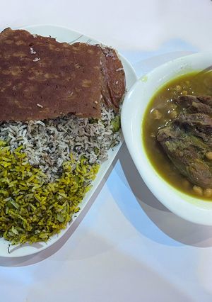 عکسی از دستور باقالی پلو با گوشت