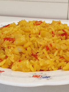 Una foto de Arroz con bacalao