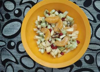 Easiest Way to Make Yummy Mixed fruit and Cucumber salad