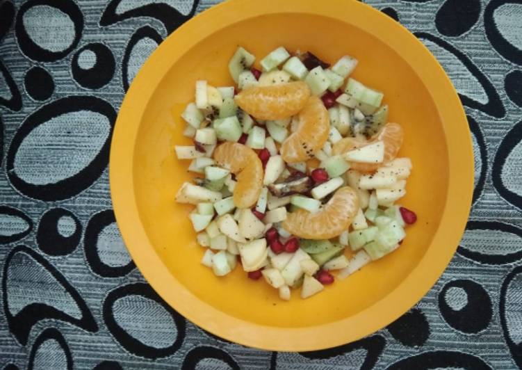 How to Prepare Perfect Mixed fruit and Cucumber salad