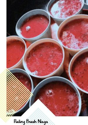 Foto resep Puding Buah Naga