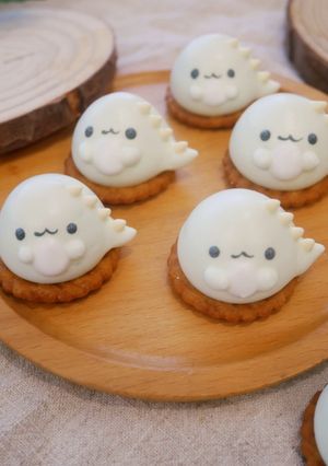 萌萌的「小恐龍馬林糖」甜甜咬一口♡ 的食譜成品照片