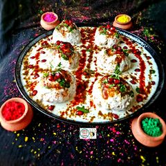 A picture of Dahi Vada.